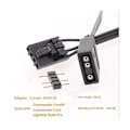 Miniatyrbild 4 av 5: Kompatibel 4PIN RGB till Standard ARGB 3-Pin 5V Adapter Connector RGB Kabel 25cm-B8