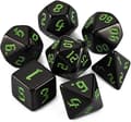DND Terningesæt - D&D Polyhedriske Terninger (7 stk.) til Dungeons and D, ZQKLA