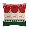 Miniatyrbillede 2 af 5: 4 STK 45x45 cm Pyntepudebetræk Juledekoration Sofa, ZQKLA