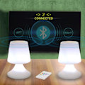 Miniatyrbillede 4 af 5: Bordlampe Bluetooth Højttaler Musik LED Sengelampe Atmosfære, ZQKLA