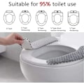 Miniatyrbillede 3 af 5: 2 Par Toiletklap-Dæksler i Blødt, Varmt og Tykt Polstret Materiale, Skridsikker, ZQKLA
