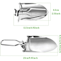 Miniatyrbilde 3 av 7: Folding Spade, 2 stk Hageverktøy, Rustfritt Stål Hage, ZQKLA