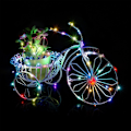 Miniatyrbild 3 av 7: 5-pack 1M 10 LED Silver Wire Fairy String Lights LED Firefly,ZQKLA
