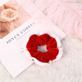 Miniatyrbilde 2 av 5: Jule-Scrunchie i blandet farget flanell, ZQKLA