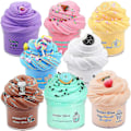 Pikkukuva 1 / 5: 8 Pakkaus Butter Ime -setti, Stressilelut tytöille ja pojille 70 ml Yellow 8Pcs