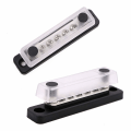 Miniatyrbillede 5 af 5: Busbar med 5 Skrueklemmer, 100 Amp, 12V - 48V DC Fordeling, ZQKLA