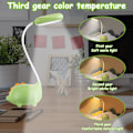 Miniatyrbilde 3 av 5: LED skrivebordslampe, barnedinosaur skrivebordslampe, USB oppladbar ledning, ZQKLA