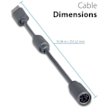 Miniatyrbillede 2 af 4: Fosmon Erstatningsdongle til Microsoft Xbox 360 Kablede Controllere