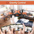 Miniatyrbilde 7 av 7: Drone med kamera - FPV-droner for barn, RC-quadkopterdrone, ZQKLA