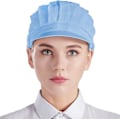 Miniatyrbilde 2 av 5: 3 stk Kokkeberet Unisex Kjøkkenhatt med Mesh for Arbeidsverksted