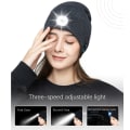 Pikkukuva 7 / 7: Bluetooth Pipootsi Taskulampulla, LED Valo Pipo Musiikkihattu, B,ZQKLA
