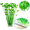 Miniatyrbillede 2 af 5: Akvariedekorationer Planter, 4 stk. Kunstige Akvarieplanter 15\"