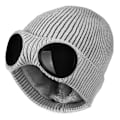 Miniatyrbillede 1 af 7: Unisex Goggle Hue Strikket Vinter Tyk Hue, Grå, ZQKLA