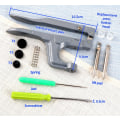 Miniatyrbilde 2 av 5: Snap Tang + 360 STK Trykknapper av T5-12mm Snap Tang Sett For T3 ,ZQKLA