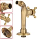 Miniatyrbilde 5 av 5: Hagekran Vaskemaskin Kran Vintage Solid Messing Vannkran