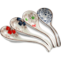 Miniatyrbillede 1 af 7: 4 stk. Japanske og Koreanske Keramiske Suppe Skeer Sæt Asiatisk R,ZQKLA
