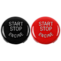 Miniatyrbilde 1 av 5: 2x Start Stop Engine Button Push Button Ignition Switch Cover Replacement For X1 X3 X5 X6 Z4 (svart