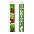 Miniatyrbillede 1 af 5: Grinch Julepynt - Glædelig Jul Terrassedørsskilte - Chris