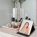 Miniatyrbild 4 av 5: Vikbar Resespegel, PU Portabel Justerbar Rektangulär Ul,ZQKLA