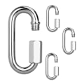 Miniatyrbild 1 av 7: Oval Snabbkoppling Karabiner 3/16 Tum 4st M5 för Utomhus Gym B,ZQKLA