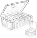 Liten pärlorganisator, plastförvaringslåda Mini genomskinlig pärlförvaring