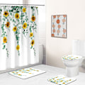 Miniatyrbillede 5 af 5: Dewenwils Polyester Digital Print Bruseforhæng Bladmønster A