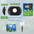 Miniatyrbillede 4 af 5: 2 stk. Akvarium Digital LCD med Sugekopper og Vandtæt P, ZQKLA