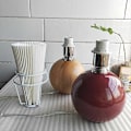 Miniatyrbillede 2 af 3: Plisseret lampeskærm bordlampe gulvlamper japansk stil plisseret lampeskærm kreativ skrivebordslampe skygge