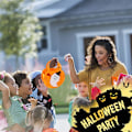 Miniatyrbillede 4 af 6: Sæt med 4 Halloween-slikposer, Halloween-slikposer