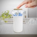 Miniatyrbillede 2 af 6: Vatpindsdispenser Push & Up Farve Hvid Vatpindsdispenser, ZQKLA
