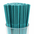 Miniatyrbilde 1 av 2: 100 stk Premium Solide Papir sugerør (Solid, Metallic Aqua), ZQKLA