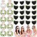 Miniatyrbilde 1 av 5: Bryllup Brudepike Gaver Hårstrikker Scrunchies Hjerteformede Solbriller