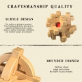 Pikkukuva 4 / 6: 3D Aivotyyli Puzzle Teaser Kongming Lock (Saat helmiä häkistä, ZQKLA