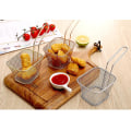 Miniatyrbillede 4 af 4: 2 stk. (guld) Mini Firkantede Friturekurve 19*7.5*6.5cm Friterede Pomfritter Chips