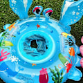Miniatyrbild 4 av 5: Pool Floats för Baby Toddlers Uppblåsbar Float Flotte Vatten Simring Flytande Båt för Barn Krabba Blå