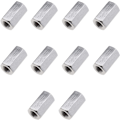 Miniatyrbilde 1 av 5: 10 stk. Sekskant Stud-Koblingssett M5x8x10mm Rett Forlengelse Th,ZQKLA