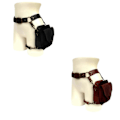 Miniatyrbilde 5 av 5: Middelalder Midjebelte Lårlommeveske Steampunk Midjeveske Lårveske Lær Fanny Bag Motorsykkel Midjebelte Lårlommeveske brown