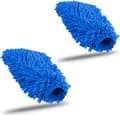 (Blå) Set med 2 Mikrofiber Bil Tvätthandske, ZQKLA
