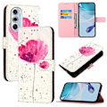 Miniatyrbillede 2 af 5: Læder Telefon Cover til Motorola Edge X30 / Edge 30 Pro Flower