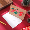 Miniatyrbillede 7 af 7: 24 Styk, Glædelig Jul Kort, Julekort Med Konvolutter, ZQKLA