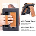 Miniatyrbild 5 av 5: Kreativt Fodral med Ställ Kompatibelt med 6.8 Tum Kindle Paperwhite 11:e Generationen 2021 Brown Gray