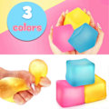 Miniatyrbillede 2 af 4: Stress Relief Cube Squishes Legetøj Langsom Rebound Selvlysende Gel Fyldt Sensorisk Cube Beroligende Klemme Fidget Legetøj Børn T