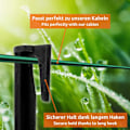 Miniatyrbilde 3 av 5: Robotgressklipper med pigger og kroker sett med 100 Feste for