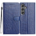 Pikkukuva 1 / 5: Samsung Galaxy A05s 4G Nahkainen Puhelinkotelo Lompakko Jalustalla ja Kätevällä Hihnalla Blue