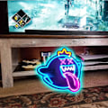 Miniatyrbilde 4 av 4: King Boo Neon-skilt, Spøkelse LED Neonlys med Dimbar Bryter, Spill Neon-skilt