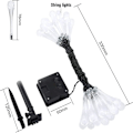 Miniatyrbillede 2 af 5: Solcelledrevne lyskæder, 50 LED 7M Solar Water Drop Ligh, ZQKLA