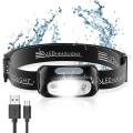 Pikkukuva 1 / 5: USB ladattava valo, vahva sensoriotsalamppu, ulkokäyttöön, LED w, ZQKLA