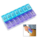 Miniatyrbillede 2 af 6: Praktisk 14-fags medicinæske Tablettæske Dosett MultiColor L