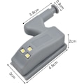 Miniatyrbillede 3 af 6: Hinge LED Sensorlys - Smart Touch Induktionskabinetslys, ZQKLA