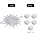 Miniatyrbillede 2 af 5: Dewenwils Spejl Resinforme Silikone Resin Form Sol Væg Silikone